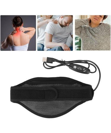 Heated Neck Massager - 5 Speed Vibration Washable & USB Heated Wrap for Home & Office Use | Best Relief & Comfort - Buy Online on GoSupps.com