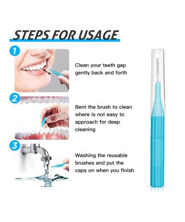 Interdental Brush Set - 144 Count Tooth Cleaning Tool (2mm2.3mm2.5mm3mm) - Easy Flossing & Toothpick - Buy Online on GoSupps.com