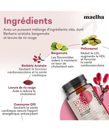 Naturalip Control | Fermented Red Rice Supplement | Helps Maintain Normal Cholesterol and Triglyceride Levels | High Concentration | 60 Capsules | 100% Vegan - Buy Online on GoSupps.com