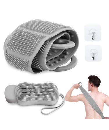 MENDY Silicone Body Back Scrubber Exfoliating Texture for shower and Bath Body Brush