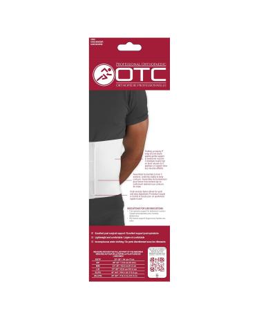 Buy OTC Abdominal Binder for Men - 9-Inch Elastic White Three-Panel Design | Large Size for Comfort & Support - International Shipping Available - Buy Online on GoSupps.com