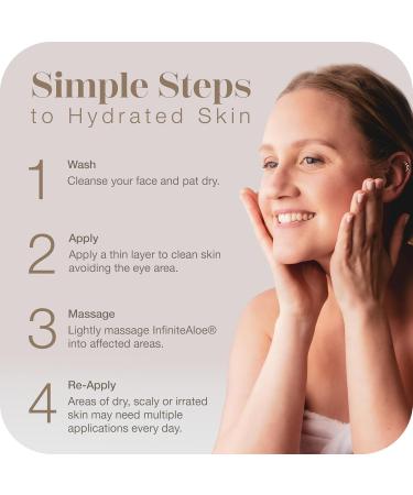 Aloe Vera Body & Face Moisturizer Original Scent Face Cream Body Cream Hand Lotion for Dry Skin 1 Large Jar (8 Oz.) Full Body Lotion for Skin Care by InfiniteAloe - Buy Online on GoSupps.com