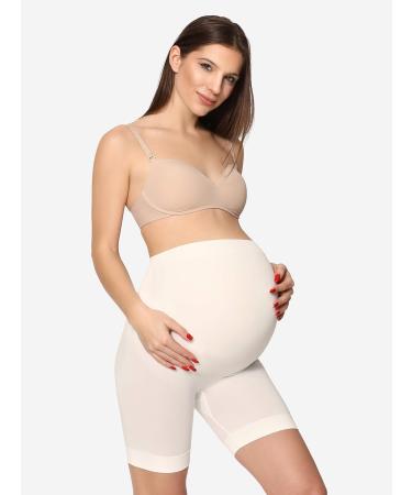 Be Mammy Maternity Shorts 06 15 M - Ecru | Comfortable Pregnancy Wear - Buy Online on GoSupps.com