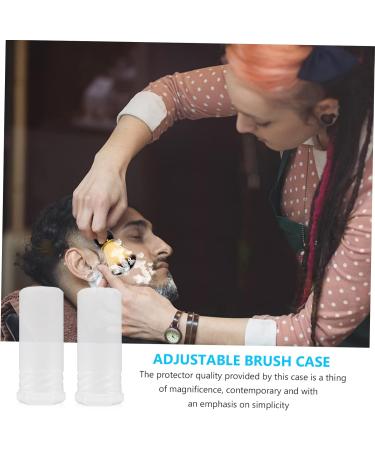 FRCOLOR 4-Piece Shaving Brush Set | Travel Case & Storage | Adjustable Plastic Container for Men | Durable & Transparent Boxes | 5.5x5.5cm - Buy Online on GoSupps.com