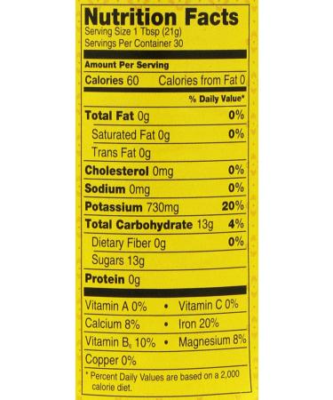 Organic Unsulfured Blackstrap Molasses 15 oz. - Pure & Natural Sweetener - Buy Online on GoSupps.com