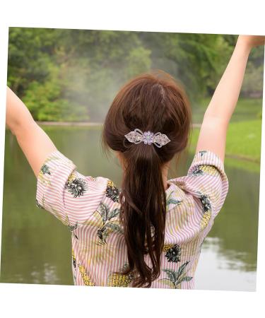 Didiseaon Hair Clip Rhinestones Barrettes Tiara Rhinestone Bobby Pins Barrettes for Women Ponytail Metal Hair Miss Purple Metal Hair Clips - Buy Online on GoSupps.com