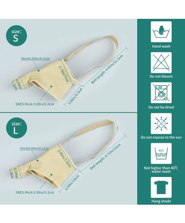 DYKOOK Bunion Corrector & Big Toe Straightener with Heel Strap for Pain Relief - 1 Pair Split Toe Separator for Hallux Valgus Corrector - Non-slip Bunion Protector - Beige (Small) - Buy Online on GoSupps.com