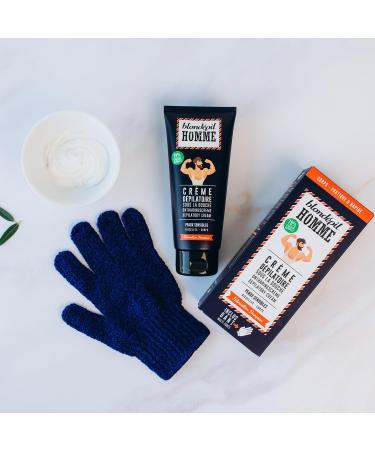 Blond pil Homme - Creme depilatoire homme sous la douche Pour le corps Rapide et Efficace adapt e aux peaux sensibles Made in France Inclus accessoire exfoliant 200ml - Buy Online on GoSupps.com