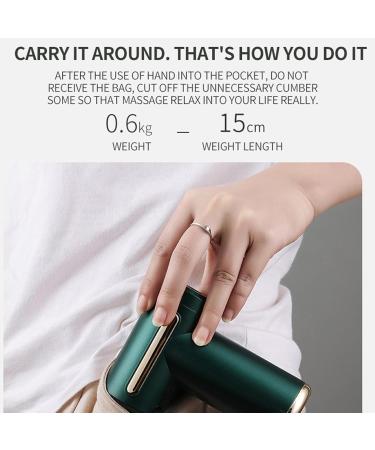 Ohhgo Massage Gun - Portable 6-Speed Percussion Device with 4 Interchangeable Heads for Back Shoulders & Neck | International Shipping Available - Buy Online on GoSupps.com