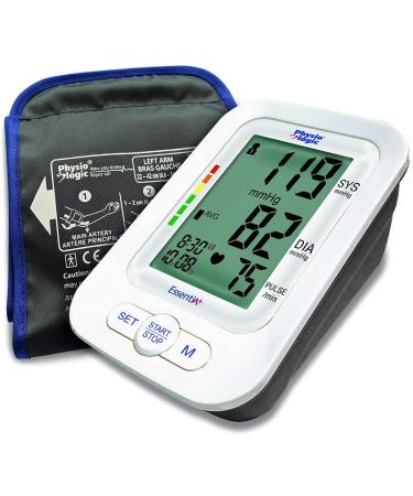 Physio Logic Essentia Automatic Blood Pressure Monitor with Universal Arm Cuff White