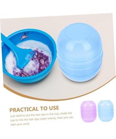Hohopeti Gobelet Secouer pour Coloration Capillaire de Salon 2 Pi ces Plastique Robuste Graduations Visibles Rin age Facile Outil de M lange pour Teinture et Toner Usage Professionnel et Domestique - Buy Online on GoSupps.com