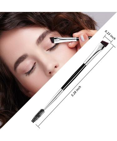 ELESDA Angled Eyebrow Brush and Comb - Double-Ended Brow Brush for Eye Makeup - Buy Online on GoSupps.com