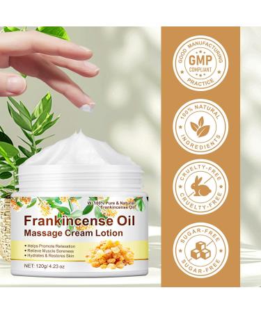 Cr me de massage l'huile d'encens - 120 g - Effet profond apaisant et relaxant - Avec hyaluronate de sodium - Hydratante - Anti- ge - Cr me de massage - Buy Online on GoSupps.com