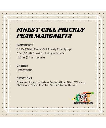 Finest Call Premium Prickly Pear Syrup Drink Mix - 1 Liter Bottle (33.8 Fl Oz) - Buy Online on GoSupps.com