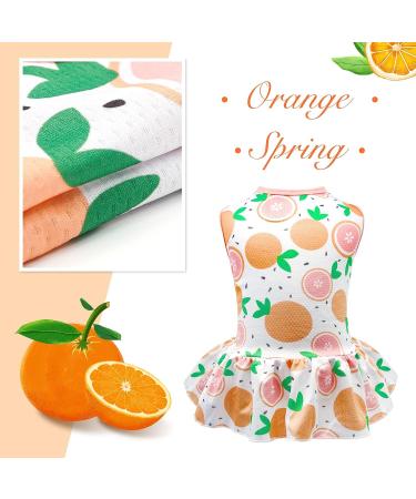 Cyeollo Lightweight Fruit Pattern Dog Dress for Small Dogs | Soft Breathable Pet Clothes for Spring & Summer - Buy Online on GoSupps.com