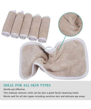 Buy Kinhwa Microfiber Reusable Makeup Remover Cloths - Washable 6-Pack (15x30cm) in Brown | Eco-Friendly & Ultra-Soft Cleaning Solution for Face - Buy Online on GoSupps.com