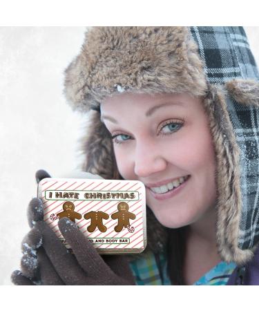 I Hate Christmas Bar Soap - Unique Gag Gift for Adults Coffee Infused Stocking Stuffer - Perfect December Birthday Present - Buy Online on GoSupps.com