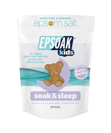 Epsoak Kids Lavender Soak & Sleep Epsom Salt - 2 lb. Bag 2 Pound (Pack of 1)