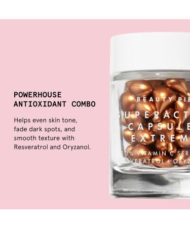 Beauty Pie Superactive Capsules Extreme 30% Vitamin C Serum + Resveratrol & Oryzanol Brightening Anti-Aging One-Shot Capsules - Buy Online on GoSupps.com