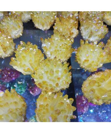 1pcs300-700gNatural Cluster Electroplated Yellow Cluster Reiki Stone Tip House Decorative Can be Used for (Size : 500-600g) HOMEZHOU (Size : 600-700g) - Buy Online on GoSupps.com