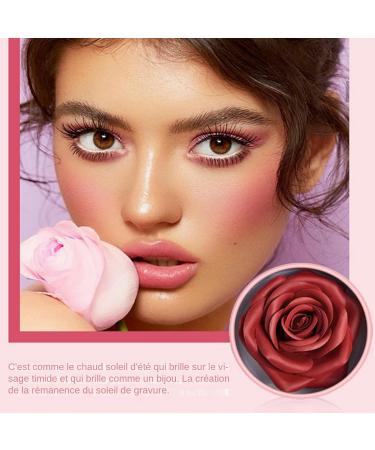  G n rique Pink Blush | 1 pc Intense Pigment Blush 3D Texture Non-Greasy | 10 ml Long-Lasting Makeup Gradual Application | Natural Complexion Effect Ideal for Women and Girls Special Events Fresh Look - Buy Online on GoSupps.com
