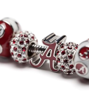University of Alabama Stainless Steel Bead Charm - Perfect UA Gift for Charm Bracelets - Buy Online on GoSupps.com