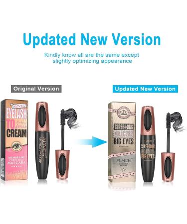 4D Silk Fiber Eyelash Mascara - Extra Long & Voluminous Black Waterproof Mascara - Long-Lasting Makeup - 1 Count - Buy Online on GoSupps.com