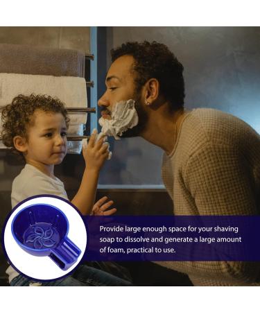 FOMIYES Travel Shaver & Ceramic Shaving Bowl | Non-Slip Handle Wide Mouth Soap Cup | Perfect Gift for Dad | Blue Men's Razors | International Shipping Available - Buy Online on GoSupps.com