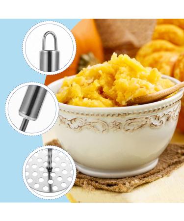 Hemoton Carrot Cookware 2pcs Potato Masher Stainless Steel with Fine Mesh Platter Fruit Cooking Tools for Bead Fruits Yams Baby Food (Silver) Garlic Smasher Press - Buy Online on GoSupps.com