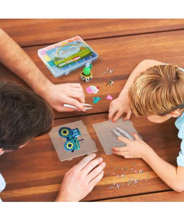 24000pcs 2.6mm Mini Fuse Beads Kit - 48 Color Set with Pegboards, Ironing Paper, Tweezers - Art Crafts Toys for Kids - Buy Online on GoSupps.com