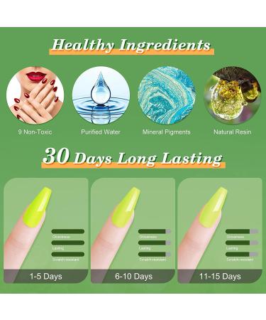 TEEROVA Gel Nail Polish Set - 6 Colors Popular Nail Gel Polish All Seasons Soak Off LED Nail Lamp Gel Nail Kit Manicure DIY Home Salon Nail Art Gifts Box (D) - Buy Online on GoSupps.com