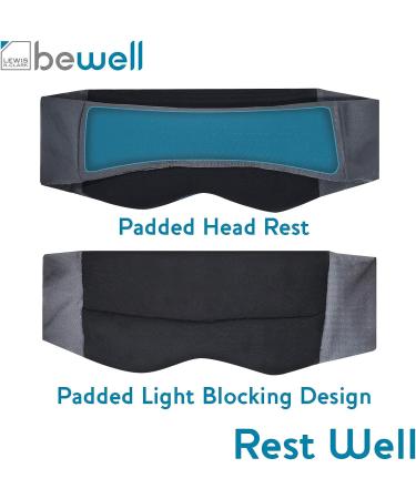 Lewis N. Clark Big Wrap Eye Mask - Travel Sleep Aid for Airplane & Hotel - Blue - Buy Online on GoSupps.com