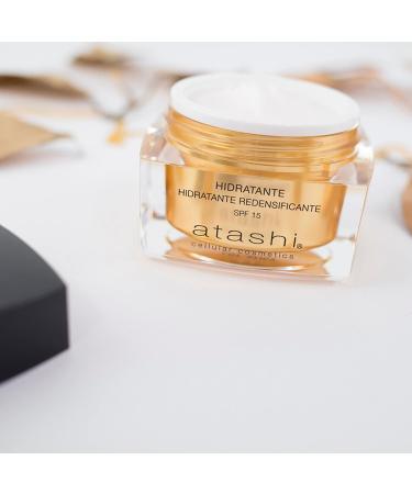 Atashi Redensifying Moisturizing Cream | Even Firm and Luminous Skin | Corrects Deep Wrinkles and Imperfections | Evens Out Tone | Gardenia and Black Pearl | Spf15. 50ml - Buy Online on GoSupps.com