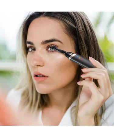 Electric Eyelash Curler Portable Lash Curler Rechargeable Eyelash Curler with 3 Modes Long Lasting Quick Heat Eyelash Curler Heated Lash Curlers Eyelash Comb for Home Traveling Working Black - Buy Online on GoSupps.com