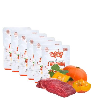 Beef Dog Food - 300g - High Meat Content - Premium Quality - 6 x 300g