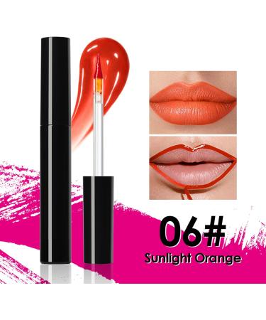 Tktouci Peeloff Lipliner Stain Removable Makeup Discoloration 6 Parts Highly Pigmented NonBreaking Lip Stain for Women and Girls - Buy Online on GoSupps.com