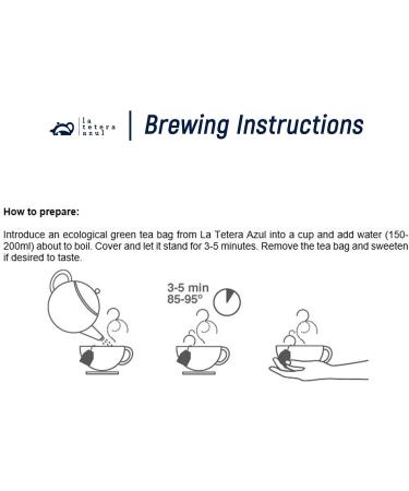  LATETERAZUL The Blue Teapot: 150 organic green tea bags with peppermint. Moruno organic green tea Moroccan Arabic style. 150 bags of 1.5 grams each. - Buy Online on GoSupps.com