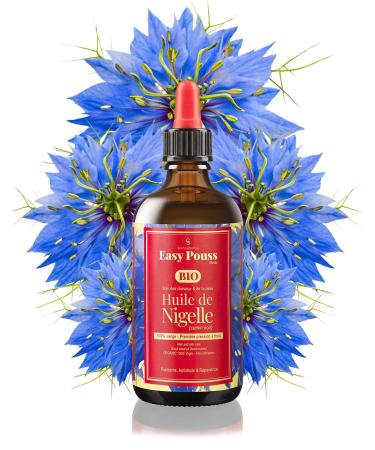 Shandrani Easy Pouss Organic Black Seed Oil 3.5 Fl Oz - Natural Hair Loss Solution Rich in Omega 6 & 9 | International Shipping - Buy Online on GoSupps.com