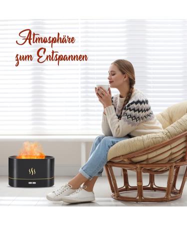 Sophos Flame Diffuser 2023 - 7-Color Light Humidifier & Aroma Oil Freshener - Upgrade Black Version for Apartments - Buy Online on GoSupps.com