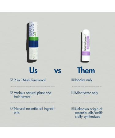 Herb Island 2 in 1 Nasal Stick Inhaler Nose Refreshing VapoInhaler Essential Oil Rub On-The-Go Freshing Focus Awake - Buy Online on GoSupps.com