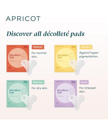 APRICOT Silicone Chest Wrinkle Pad with Hyaluronic Acid I 30x Reusable I Silicone Pad to Tighten Skin on D collet Area I Anti-Wrinkle Patch "libert d collet " Made in Germany Hyaluronic Acid 1 Count (Pack of 1) - Buy Online on GoSupps.com