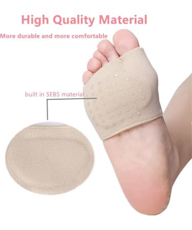 Metatarsal Pads Foot Cushion Pads for Women and Men Fabric Soft Socks for Supports Feet Pain Relief Metatarsal Sleeve Pads for Mortons Neuroma Metatarsalgia Calluses Blisters (Beige-XL(UK9.5-11.5)) - Buy Online on GoSupps.com