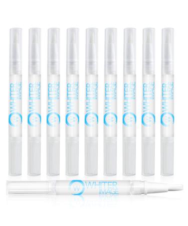 Whiter Image Mini Togo Teeth Whitening Pen 10 Pack Erases Teeth Stains and Strengthens Enamel Restorative Serum Gel That Reverses Enamel Damage from Bleaching On The Go for Up to 150 Applications
