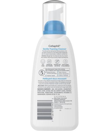 Cetaphil Gentle Foaming Cleanser For Sensitive Skin Removes Dirt Oil and Makeup Fragrance-Free Non-Irritating 236ml 236 ml (Pack of 1) Gentle Foaming Cleanser - Buy Online on GoSupps.com