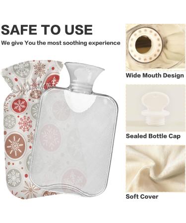 Christmas Snowflake Heat Bottle | 1L Pain Relief Heating Bag for Hand & Foot | Hot & Cold Compress - Buy Online on GoSupps.com