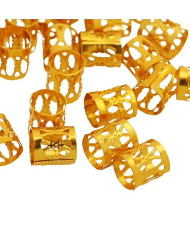 Phenovo 100pcs Microring Beads for Hair Extensions - Gold Braiding Beads - One Size - International Shipping Available - Buy Online on GoSupps.com