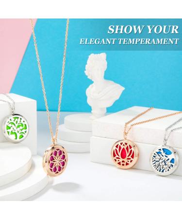 Buy Hicarer Essential Oil Necklace Diffuser | Aromatherapy Pendant with 14 Refill Pads | International Shipping Available - Buy Online on GoSupps.com