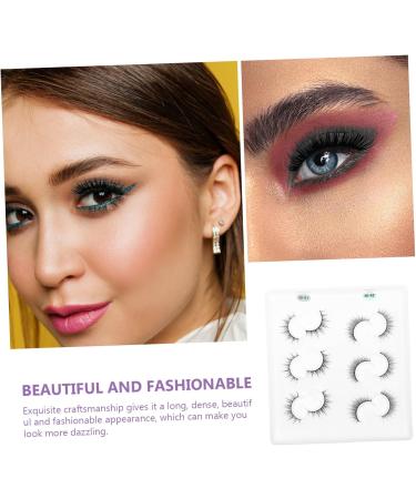 FRCOLOR Lashes Kit 6 Pairs Three-dimensional false eyelashes faux lashes cat eyes lashes Beauty Eyelashes Girl Makeup Eyelashes thick eyelashes Girl Cosmetics False Lashes natural fiber - Buy Online on GoSupps.com