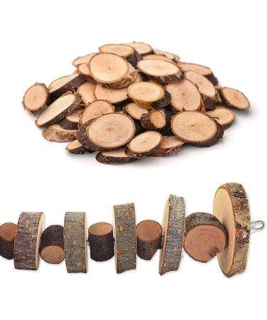 Organic Apple Wood Myive K Toy Tools - 3-Piece Small Animal Snack Toys for Rabbits Guinea Pigs Hamsters & Chinchillas | Natural Teeth Grinders - Buy Online on GoSupps.com