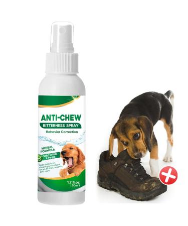 Memonotry Bitter Dog Spray - Anti Chew Spray for Dogs Behavior Training - No Chew Spray for Dog Stop Chewing Bitting & Licking Furniture Indoor & Outdoor Use Green(No chew spray)